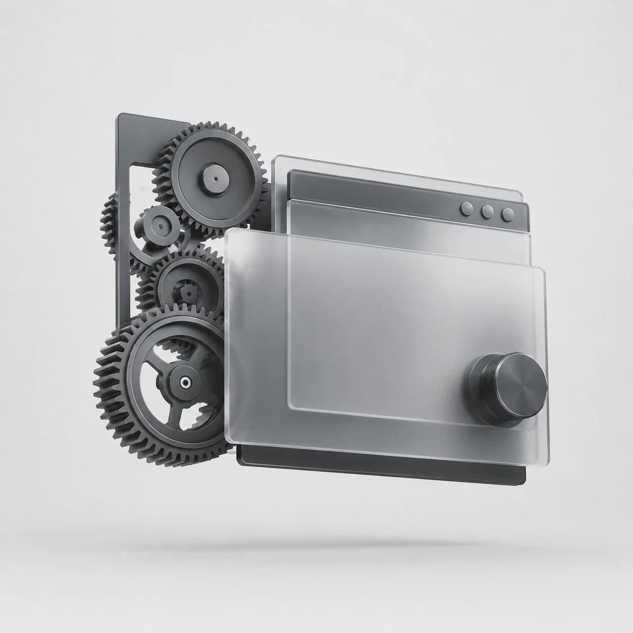 Software a Medida Ilustración 3D del servicio de software a medida